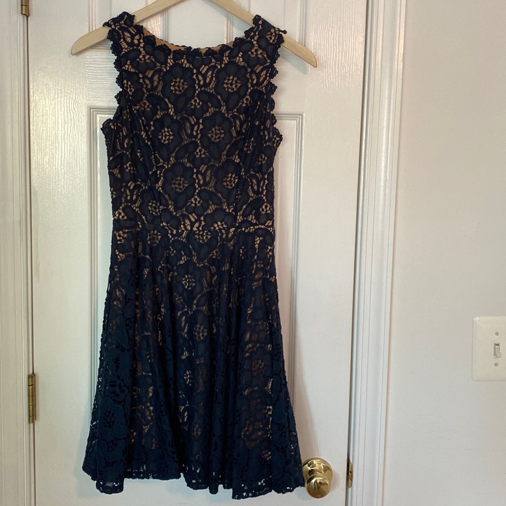 Navy Lace Dress